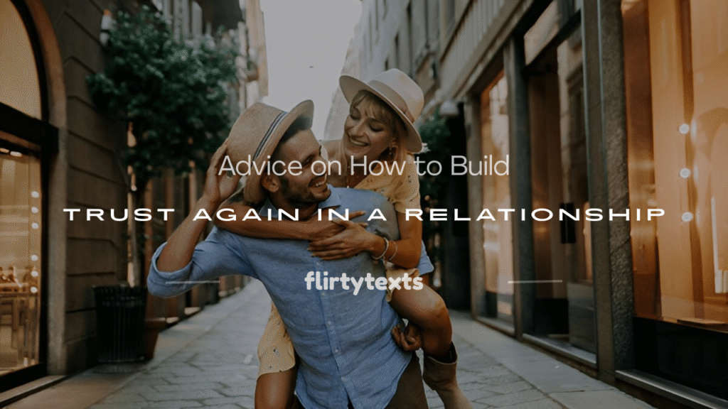 how to build trust back in a relationship