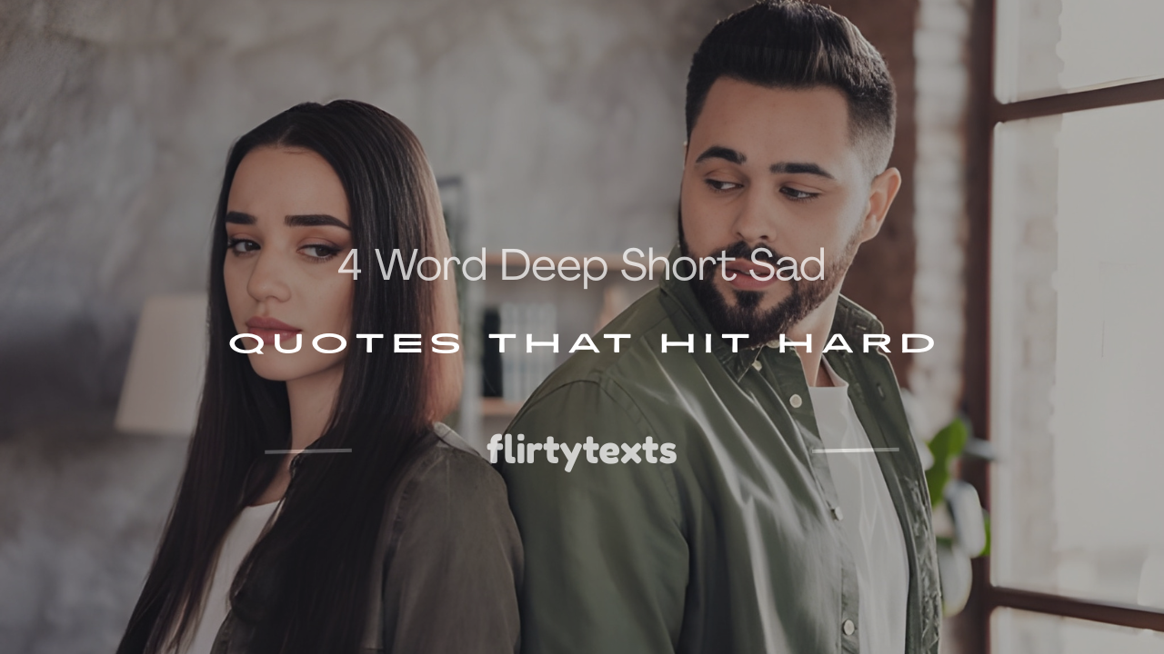 4 word deep short sad quotes