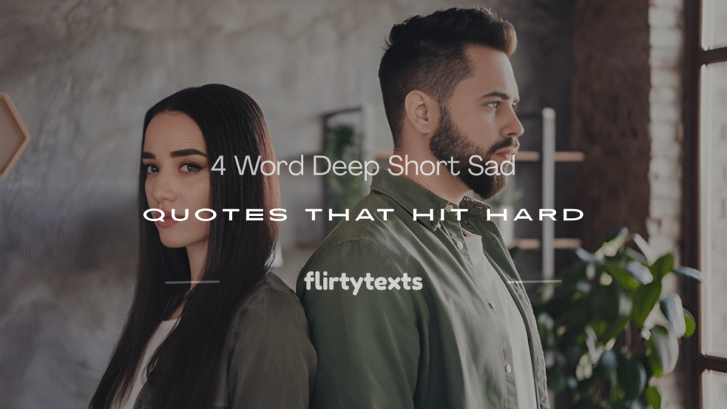 4 word deep short sad quotes