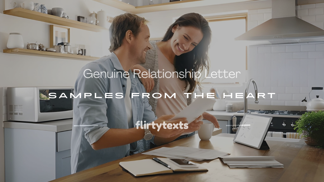 genuine relationship letter sample