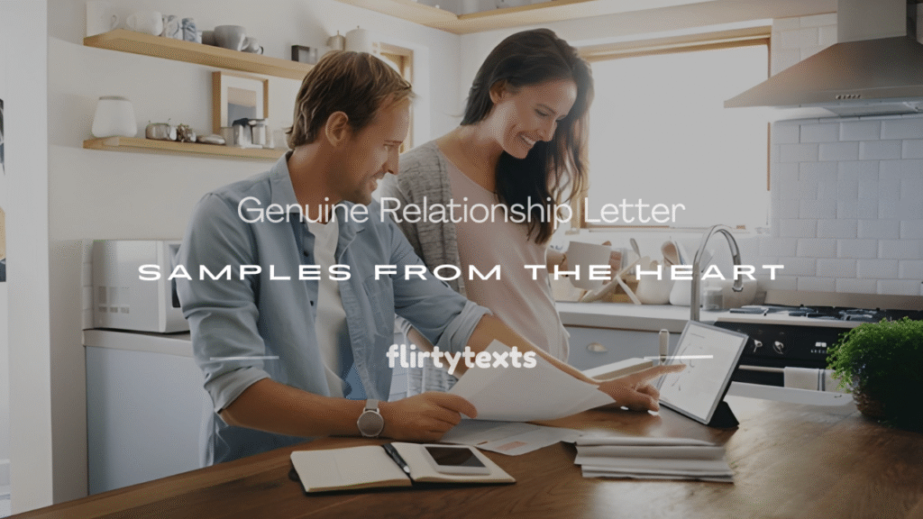 genuine relationship letter sample