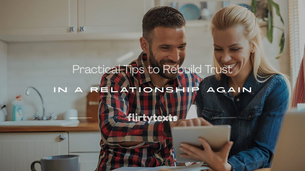best ways to rebuild trust in a relationship