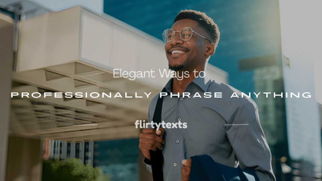 how to professionally say 